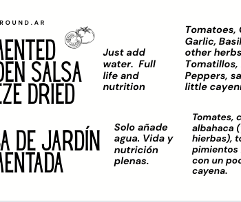 Salsa, Freezedried Salsa Liofilizada