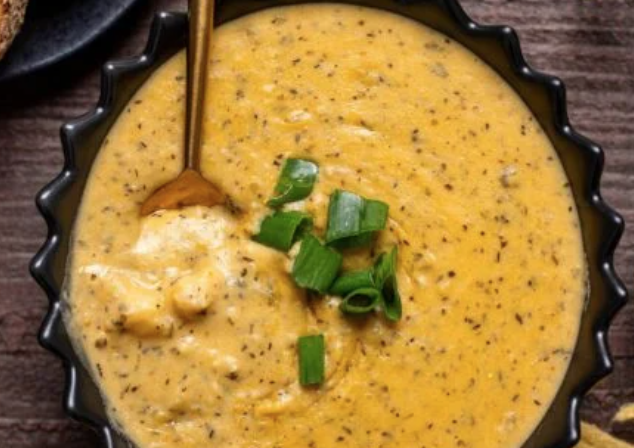 Mysos & Cheddar Herbed Soup. Sopa de Miso y Cheddar con Hierbas
