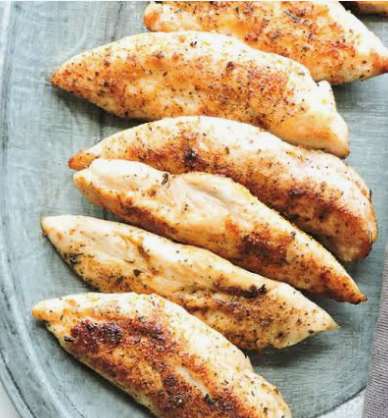 Chicken Strips (Herbed), Tiras de pollo con hierbas