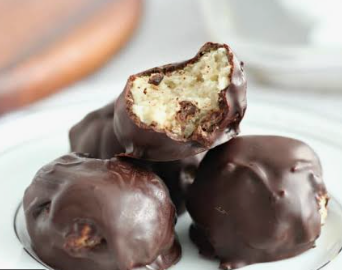Chocolate Coconut Macaroons, Macarrones de chocolate y coco