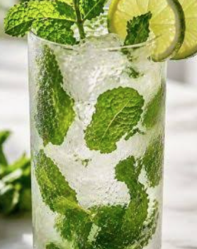 Mint Tulsi Lime Mojito, Mojito de menta, tulsi y limón sutil