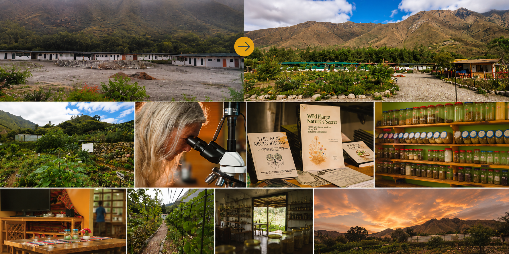Living Ground Suelo Vivo regenerative gardens, soil microbiome education and workshop centre in southern Ecuador