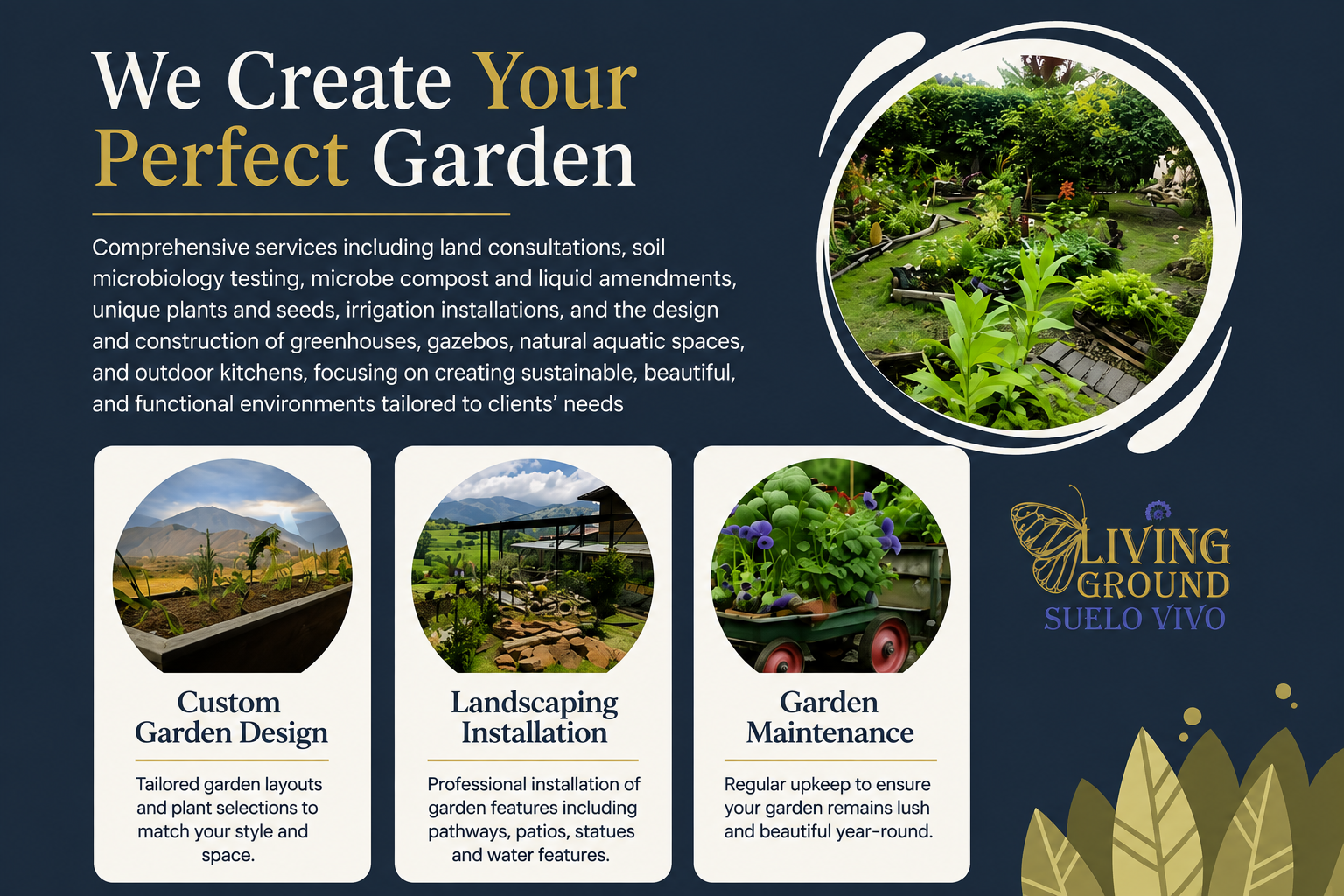 Living Ground Ecuador services and offerings